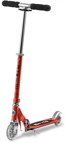 Micro Kickboard | Sprite Foldable Kid & Teen Scooter for Ages 6+ | Children up to 220 lbs | 2 Wheel | Compact for Travel & Storage | Adjustable T Bar | Smooth Ride PU Wheels | Swiss Design