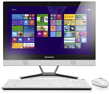 Lenovo C50 23-Inch All-in-One PC (Intel® Core(TM) i3-4005U 1.7 GHz, 8 GB DDR3 RAM, 1 TB HDD, Integrated graphics, DVDRW, Wi-Fi, BT, HDMI OUT, Windows 8.1) - White