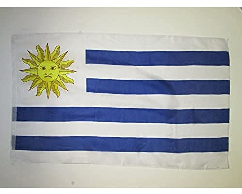 AZ FLAG - Flagge Uruguay - 150x90 cm - Uruguayische Fahne 90 x 150 Cm Scheide Für Mast - Flaggen Feiner Polyester