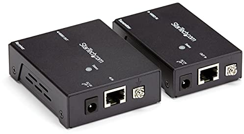 StarTech.com HDMI over CAT5/CAT6 Ethernet Extender with HDBaseT - 4K@115ft, 1080p@230ft - HDMI Video Transmitter and Receiver Kit w/ POC (ST121HDBTE)