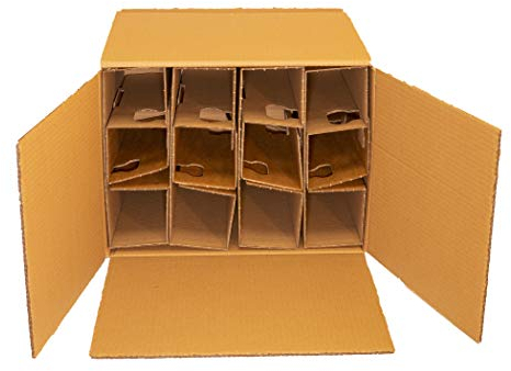 Weinkarton Flaschenkarton für 12 Flaschen mit DHL und UPS Zulassung Weinversandkarton Flaschenversandkartonkarton