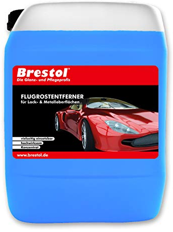 Brestol Flugrostentferner 10 Liter Konzentrat - Lackoberflächen Metalloberflächen Rostflecken Industriestaub Kalkrückstände Lackreiniger Flugrostlöser Rostlöser Rostentferner Lackrostentferner