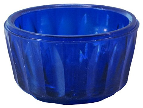 Sal cuencos de cristal transparente azul translúcido