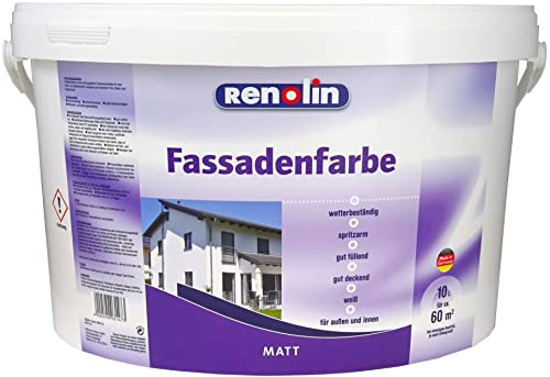 renolin Façade couleur culot Couleur Blanc Mat 10 L