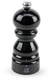 PEUGEOT 23683 Paris Pfeffermühle, Wood, Schwarz lackiert,12 cm
