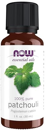 NOW Essential Oils, Patchouli Oil, Earthy Aromatherapy Scent, Steam Distilled, 100% Pure, Vegan, Child Resistant Cap, 1-Ounce