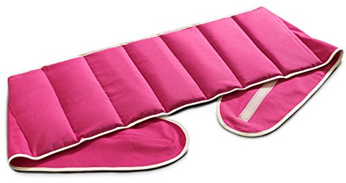 Cherry Stones Belt Cushion with 7 Chambers and self gripping Tape Length Approx. 53 in PinkThermic Grain Cushion XXL