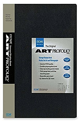 Itoya Art Profolio Portfolio 8-10 Inches Storage Display Book, 24 Sleeves for 48 Views
