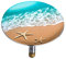 WENKO Badewannenstöpsel Pluggy® XXL by The sea - Abfluss-Stopfen, für alle handelsüblichen Abflüsse, Kunststoff, 7.5 x 6 x 7.5 cm, Mehrfarbig