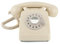 GPO 746ROTARYIVO Retro Telefon mit Wählscheibe im 70er Jahre Design Creme