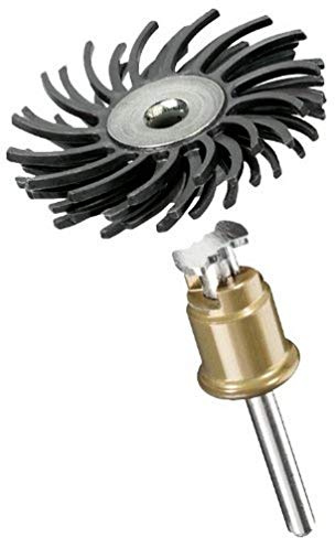 Dremel 471S EZ SpeedClic Feinschleifbürste, Zubehörsatz für Multifunktionswerkzeug mit 1 Feinschleifbürste Körnung 36 25mm zum Entgraten, Reinigen, Polieren von Details in Kunststoff, Holz und Metall