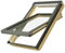 Dachfenster Fakro Schwingfenster 114x118cm Holz mit automatischer Dauerlüftung V40P Standardverglasung U3 mit Ziegeleindeckrahmen