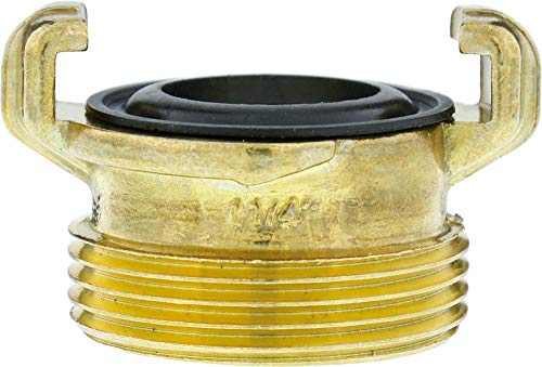 Gardena Pièce filetée à couplage rapide en laiton avec filetage externe: raccordement de tuyau, 42 mm (G 1 1/4 Pouce) - thread z.b pour pompes avec filetage interne (7116-20)