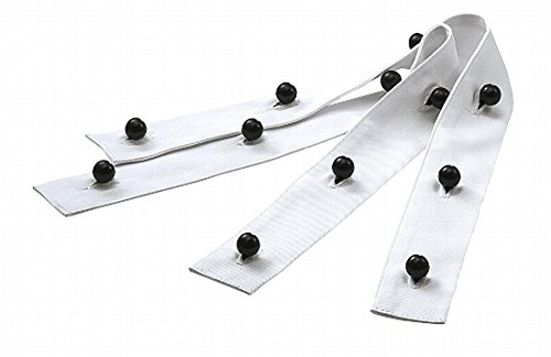 Exner Knopfleiste für Kugelknopf-Kochjacken, weiß