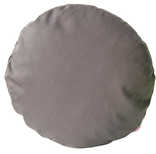 beties Farbenspiel Kissenhülle ca. Ø50 cm - Kissenbezug in interessanter Größen- und Farbauswahl - 100% Baumwolle für eine fröhlich Stimmung in Unifarben (Platin)