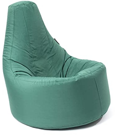MaxiBean Bean Bag Chair Gaming indoor Outdoor Weather Resistant - Perfect for Home, Garden, Living Room Lounge - Adult, teenager Big Recliner BeanBag Chairs with Filling Beans Included - Racing Green