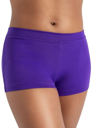 Capezio Women's Low-Rise Boyshort, Purple, XS