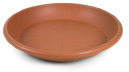 Euro3Plast 1475.01 Sottovaso 20 cm, Colore Terracotta