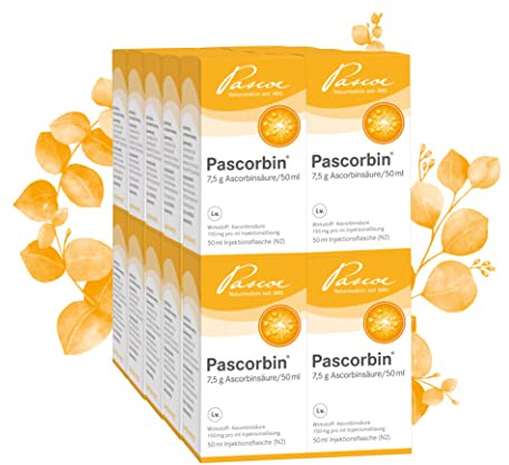 Pascorbin 7,5 g / 50 ml Injektionslösung, 20 St. Beutel