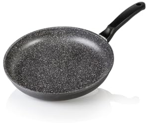 RISOLI' | GRANITO, Padella Antiaderente Ø24cm, Alto Spessore, in Alluminio Fuso e Rivestimento in Granito, No Induzione, Made in Italy