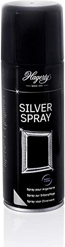 Hagerty Silver Spray Silberputzmittel mit Anlaufschutz 200 ml I Effektives Silber Spray Sprühreiniger für Gegenstände aus Silber und versilbertem Metall I Silberreiniger, farblos