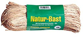Naturbast Bindebast, 50 gr. Banderole - Naturmaterial Bastelbedarf Gartenhelfer