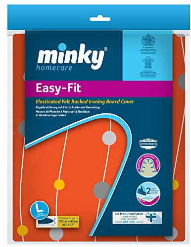 Minky Easy-Fit Ironing Board Cover, Spots, 122 x 43 cm