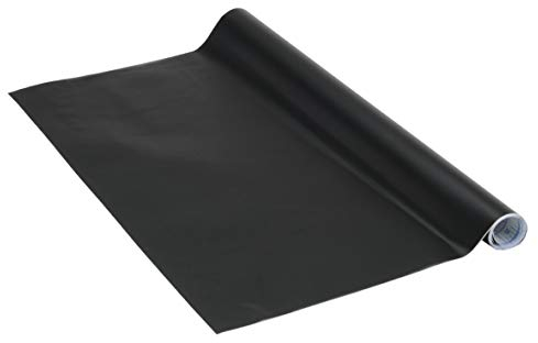 Venilia Tafelfolie selbstklebend | Kreidefolie Kühlschrank Tafel Schwarz Matt | 45cm x 1,5m, Stärke 150μ | Multifunktionstafel-Folie, Küchenfolie | ohne Phthalate | Made in EU