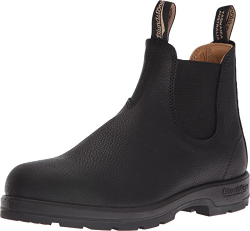 BLUNDSTONE Classic Leather 1447, Unisex-Erwachsene Chelsea Boots, Schwarz (Black Pebble Black Pebble), 39 EU