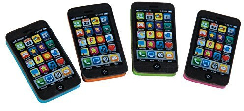 Raymond Geddes Smart Phone Erasers For Kids (Pack of 24)