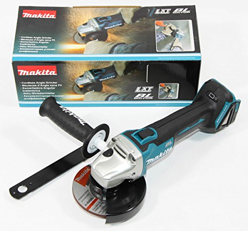 Makita DGA 504 Z 18 V Li-Ion Akku 125 mm Winkelschleifer Solo - nur das Gerät, ohne Akku, Lader, Koffer, Blau,schwarz,silber
