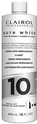 Clairol Professional Pure White 10 volume Crème Developer, 16 oz