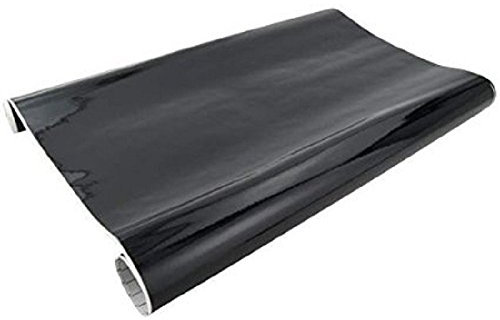 Rouleau de revêtement adhésif décoratif LAQUE NOIR 0.45X2 m