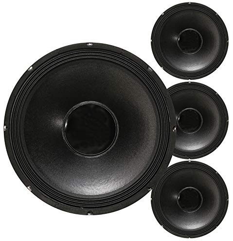 Vonyx SPSL15 15 Woofer Speaker Set – 4x 800W PA Replacement Bass Drivers, 8 Ohm Impedance, Bass/Midrange Chassis Drivers for DIY Audio Projects & Professional Sound Systems