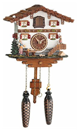 Trenkle Quarz Kuckucksuhr Schweizerhaus mit Musik TU 485 QM