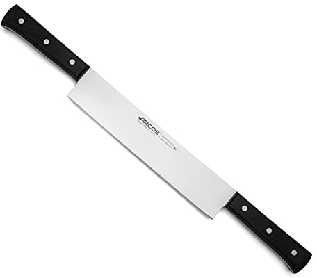 Arcos Serie Universal - Coltello Formaggio - Lama Acciaio Inossidabile Nitrum 260 mm - Manico Polioxymetilene (Pom) Colore Nero