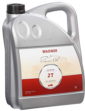Wagner Mineralisches 2 Takt Öl Super 2T Classic -für Luft-&Wassergekühlte Benziner| Gemisch-&Getrenntschmierung|2 Takt Mischöl Schützt Dichtungen&Bewegliche Motorteile, auch für Oldtimer|5 Liter