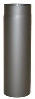 Kamino-Flam Tuyau de Poêle Ø 120 mm, Tube Droit pour Conduit de Fumée en Acier Laqué Senotherm, Conduit de Cheminée Longueur env. 500 mm, Gris