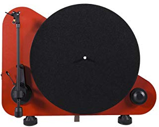 Pro-Ject VTE Tourne-Disque à positionnement Verticale, Droite, Rouge