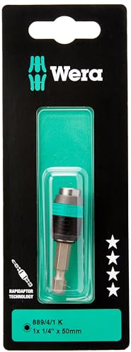 Wera 889/4/1 K SB Rapidaptor Universalhalter, 1/4 Zoll x 50 mm, 1 Stück, 05073421001