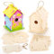 Baker Ross Holz-Bastelsets „Vogelhaus“ - für Kinder zum Basteln und Bemalen - toll als Dekoration (2 Stück), Holzfarben