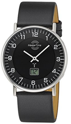 Master Time Radio Advanced Series Men's Slim Watch, MTGS-10560-22L, Leather Wrist Watch