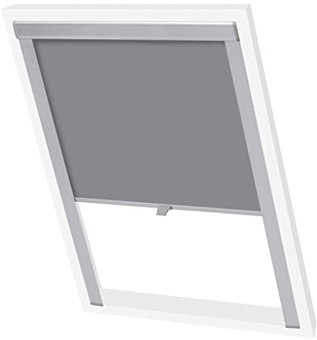 vidaXL Verdunkelungsrollo Verdunkelung Dachrollo Dachfensterrollo Grau 206