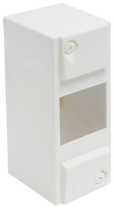 Coffret électrique - Tableau électrique étanche - Coffret tableau - Module électrique - coffret modulaire vide 1 rangée - 4 modules - Dimensions 86 mm x 160 mm x 73 mm - Blanc - 707240 Debflex