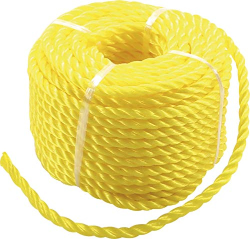 BGS Diy 80805 | Corda in plastica / Corda multiuso | 6 mm x 20 m | giallo
