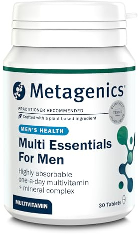 Metagenics Multi Essentials for Men Multivitamin - 27 Vitamins & Minerals for Men - Vegetarian and Vegan - 30 Tablets