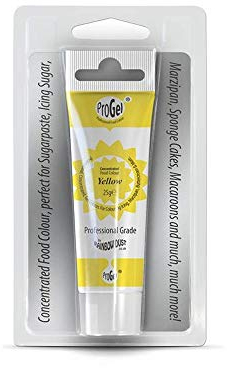 Rainbow Dust ProGel Professionelle Lebensmittelfarbe, Gelb 25 g