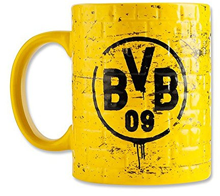 Borussia Dortmund, BVB-Tasse Gelbe Wand, Gelb, 1 Stück (1er Pack), 0,3l