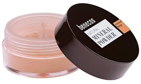 Benecos Natural Cosmetics - Mineral Powder - Loose - Matting - Talkfree - Vegan - Medium beige - 10g