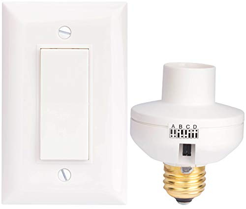 Wireless Remote Control Light Switch and Socket Cap to Turn Lamps and Pull Chain Fixtures On and Off